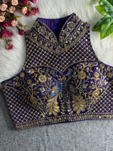 New Indian Wedding Wear and Designer Blouses Wear Heavy Italian Silk Blouse RK-1