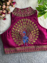 New Indian Wedding Wear and Designer Blouses Wear Heavy Italian Silk Blouse RK-1