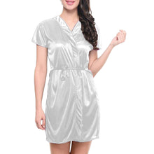 Satin Night wear Bathrobe S108 - Regular Size 3