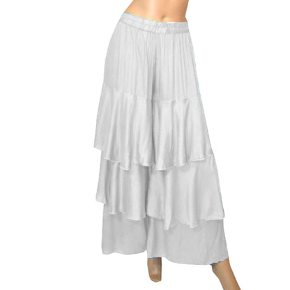 Satin Belly Dance 3 Layer Satin Palazzo Pants S97 - Regular Size 3