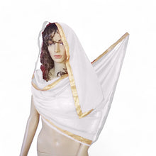 Belly Dance Dupatta Veil With Gold Trim C21 - Regular Size 2