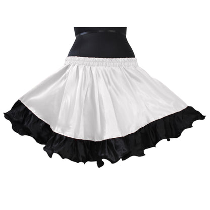 Satin Belly Dance Short skirt with frill S41 - Regular Size 3