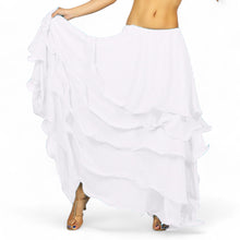 Chiffon 5 layer Belly Dance Skirt C25  - Regular Size 2