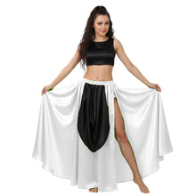 Satin A-Line Skirt w/ Side Slit | Flowy Dance Wear S-3XL | 41 Colors S39