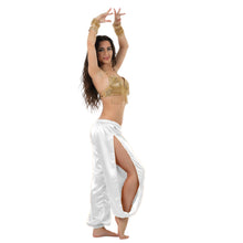 Satin Harem Pants w/ Side Slit | Belly Dance Flow S-3XL | 41 Colors S18