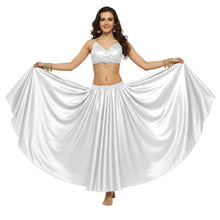 Satin Full Circle Belly Dance Skirt | 360° Flow Gown S-5XL S8