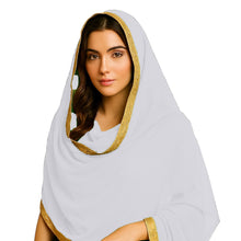 Sheer Chiffon Belly Dance Veil | Flowing Dance Dupatta Prop & Costume Accent C21