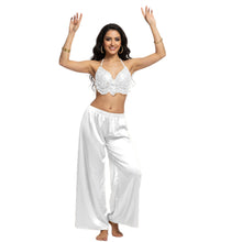 Satin Palazzo Pants | Belly Dance Wide Leg Flow S-3XL | 41 Colors S19