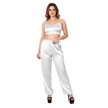 Fluroscent Green Satin Casual Wear Pant, vibrant neon trousers.