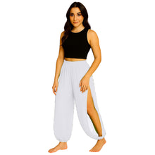 Sheer Chiffon Harem Yoga Pant | Flowing Belly Dance & Layering Trouser Side Cut harem Pant C19