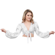 Fluroscent Pink Satin Belly Dance Choli, neon ruffle top.