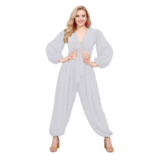 Belly Dance Costume Set: Ruffle Top & Boohoo Harem Pants S-5XL C70