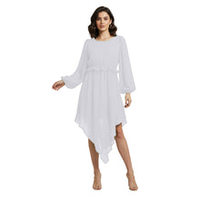 Chiffon Long Asymmetrical Dress | One Peace Party Gown S-5XL C55