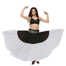 2-Tiered Chiffon Belly Dance Skirt | S-5XL, 30 Colors | Maxi Length C31