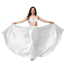 Satin Full Circle Belly Dance Skirt | 360° Flow Gown S-5XL S69