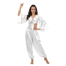 Satin Belly Dance Harem & Top Set | Full Costume S-3XL | 41 Colors S40