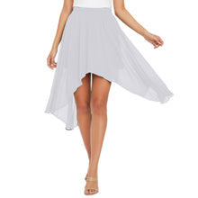 Flowy Chiffon Asymmetrical High-Low Maxi Skirt C38