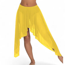 Belly Dance Side Assym sheer Skirt C44 - Regular Size 2