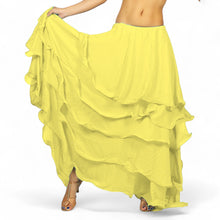 Voluminous! Chiffon 5-Layer Belly Dance Skirt | Full Coverage & Maximum Flow C25