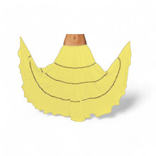 16 Yard 4-Tier Belly Dance Skirt with Gold Trim | Tribal Fusion Gypsy C5