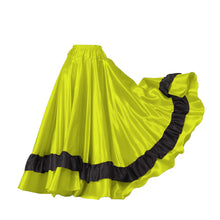 Belly Dance Satin Full Circle Skirt With Frill S33-Regular Size 3