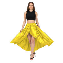 Satin Asymmetrical Wrap Skirt | High-Low Flow S-3XL | 41 Colors S72