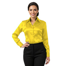 Satin Long Sleeve Button Down Shirt | Elegant Blouse S-3XL | 41 Colors S81