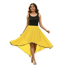 Chiffon High-Low Belly Dance Skirt | Designer Asym Flow S-5XL C66