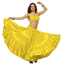 Ultimate Satin 25 Yard 4 Tier Skirt | Belly Dance Gown S-5XL S4