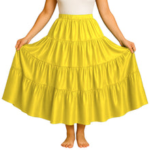 12 Yard 4 Tier Belly Dance Skirt | Full Volume Flow S-3XL S32