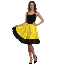 Satin 3-Layer Short Skirt | Tiered Ruffle Party Mini S-3XL S68
