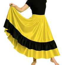 Satin Full Circle Dance Skirt w/ Frill | 360° Flow S-3XL S33