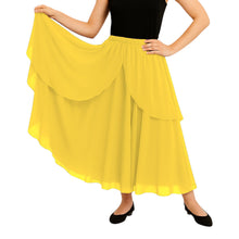 Chiffon 2 Layer Belly Dance Skirt | Flowy Fancy Costume S-5XL C75