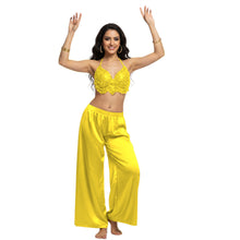 Satin Palazzo Pants | Belly Dance Wide Leg Flow S-3XL | 41 Colors S19