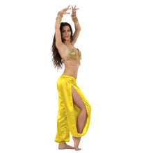 Satin Harem Pants w/ Side Slit | Belly Dance Flow S-3XL | 41 Colors S18