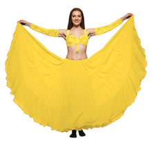 25 Yard 4-Tier Chiffon Belly Dance Skirt | Extreme Volume Sheer Dancewear C7