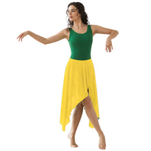 Belly Dance Side Asym Skirt | Sheer Flow | 30 Colors S-5XL C44