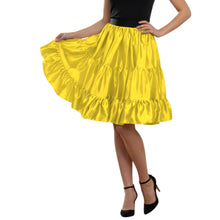Satin 3-Layer Short Skirt | Tiered Ruffle Party Mini S-3XL S62