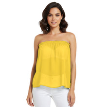 Chiffon Sheer Tube Top | Layering Bandeau S-5XL | 30 Colors C65