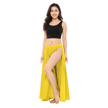 Satin Belly Dance Side Cut Skirt | Side Cut Flow Costume S-3XL | 30 Colors S36
