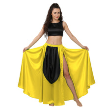 Satin A-Line Skirt w/ Side Slit | Flowy Dance Wear S-3XL | 41 Colors S39