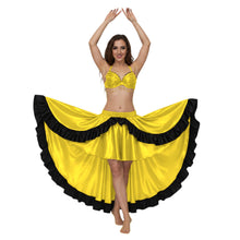 Satin Asymmetrical Dance Skirt Frill |Ballet Dance Skirt High-Low Flow S-3XL S49