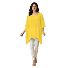 Chiffon Kaftan Top | Flowy Tunic Blouse S-5XL | 30 Colors C76