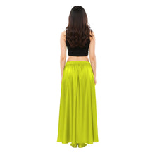 Satin Belly Dance Side Cut Skirt | Side Cut Flow Costume S-3XL | 30 Colors S36