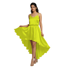Satin Asymmetrical High-Low Skirt | Flowy Maxi S-5XL | 41 Colors S6