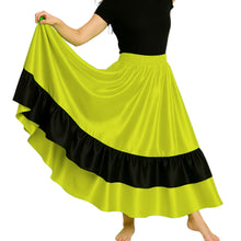 Satin Full Circle Dance Skirt w/ Frill | 360° Flow S-3XL S33