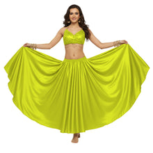 Satin Full Circle Belly Dance Skirt | 360° Flow Gown S-5XL S8
