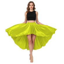 Satin Asymmetrical High-Low Skirt | Flowy Maxi S-5XL | 41 Colors S47