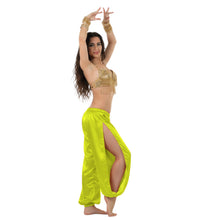 Satin Harem Pants w/ Side Slit | Belly Dance Flow S-3XL | 41 Colors S18