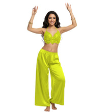Satin Palazzo Pants | Belly Dance Wide Leg Flow S-3XL | 41 Colors S19